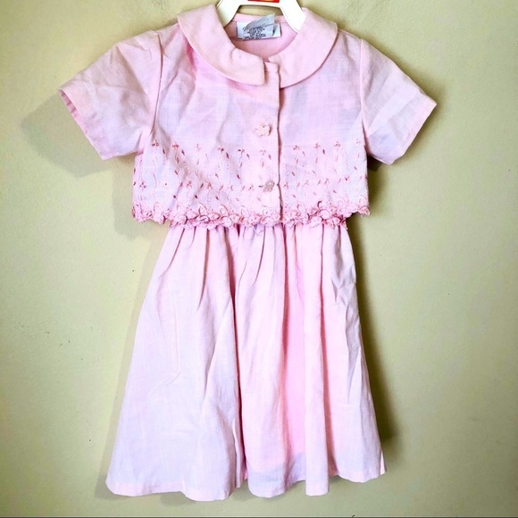 Vntg Bobbie Jean Butterfly Dress - Picture 1 of 7